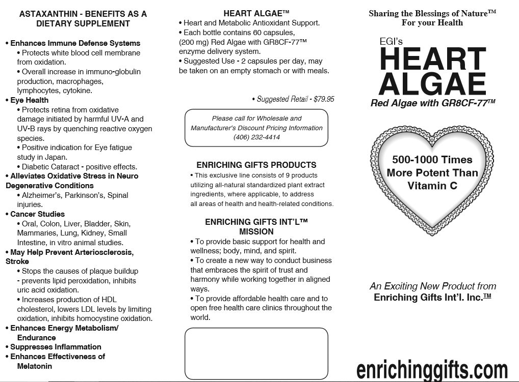 Heart Algae Brochure